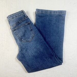 Just Black Denim Wide Leg High Rise Patch Pocket Jeans